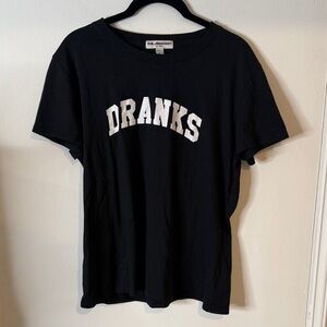 Sub_Urban Riot Black Tee with White 'DRANKS' Print